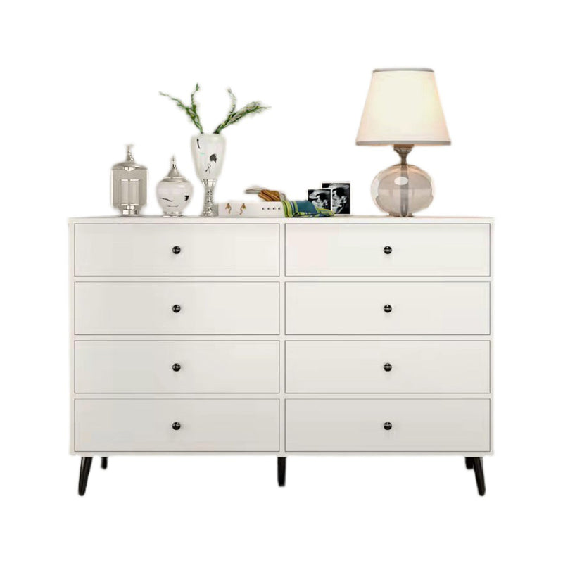 Modern Accent Chest with Straight Legs and Drawers Storage Cabinet