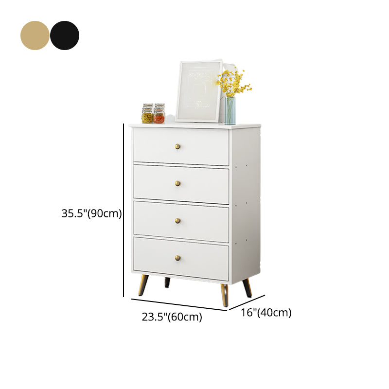 Modern Accent Chest with Straight Legs and Drawers Storage Cabinet
