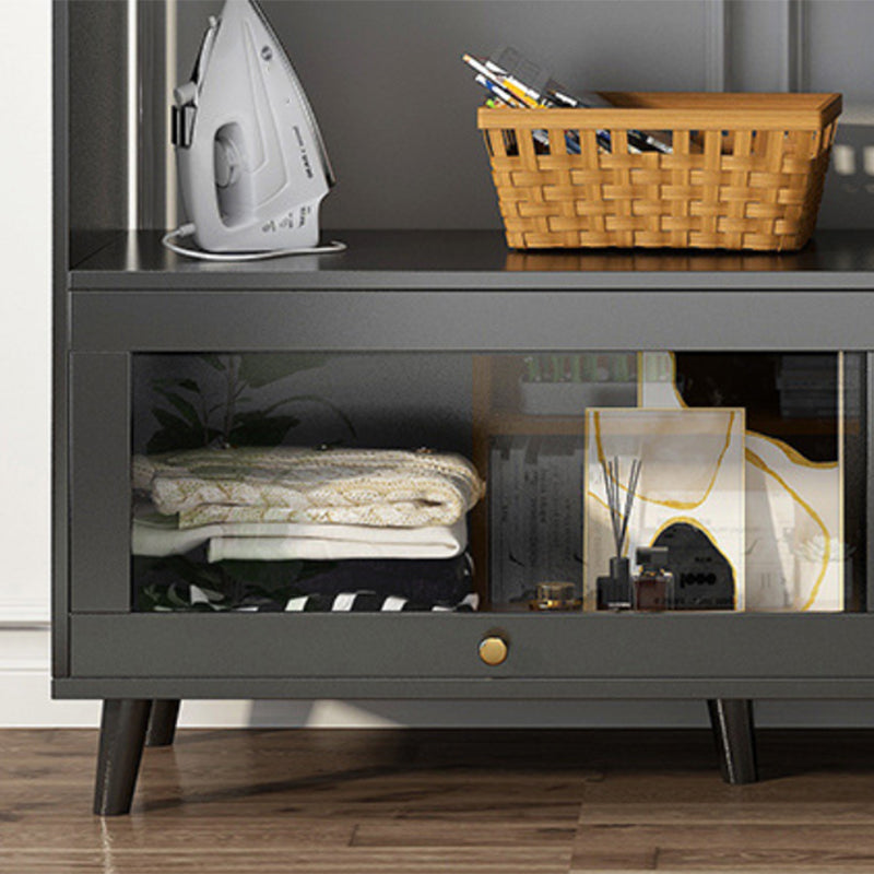 Bracket Legs Accent Cabinet with Drawers and Doors Cabinet for Living Room