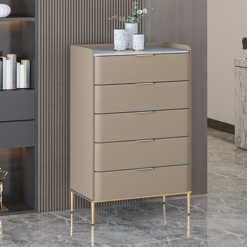 23.62" H x 15.74" L Contemporary Wood Accent Chest with Drawers