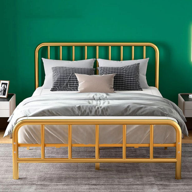 Contemporary Iron Open-Frame Bed 39.37" H Low Profile Bed Frame Set