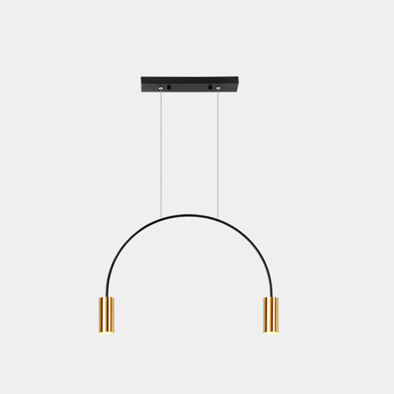 Aluminum 2 / 3 / 4 / 5 - Light Ceiling Light- Black / Gold Linear Kitchen Island Fixture