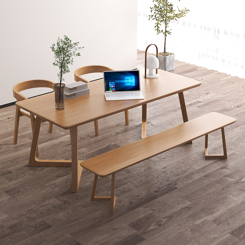 Modern Style Writing Desk Wooden Rectangular Office Desk for Home