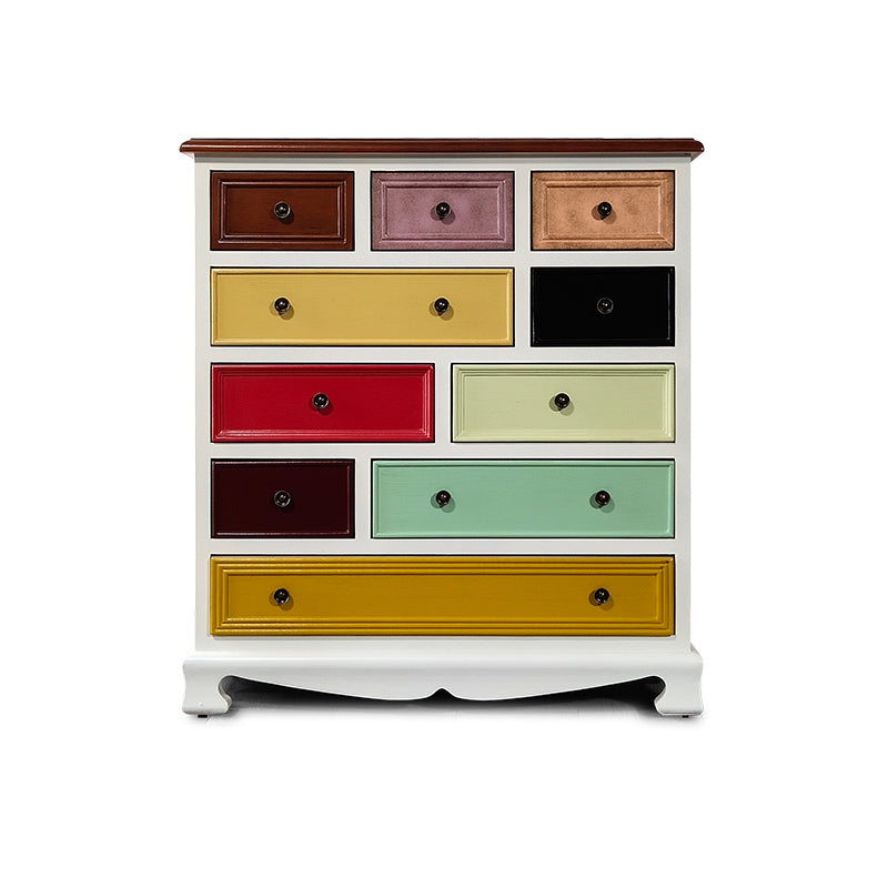 American Storage Chest Dresser Traditional Style Storage Chest with Solid Wood Drawer