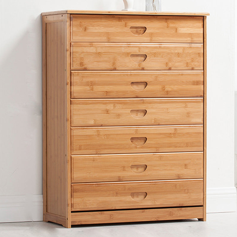 Modern Bamboo Storage Chest Dresser Bedroom Storage Chest with Drawers