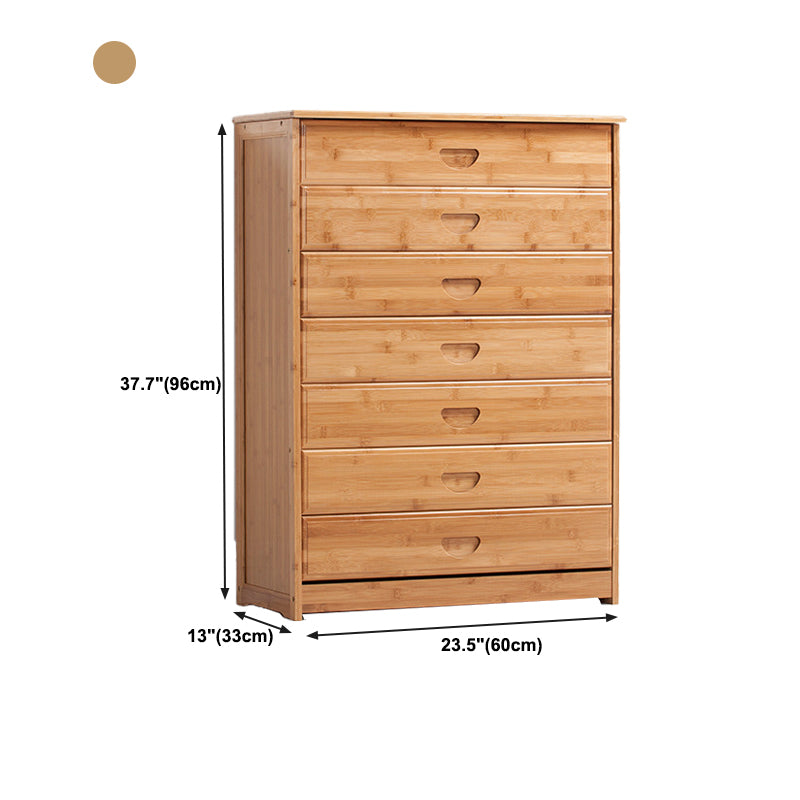 Modern Bamboo Storage Chest Dresser Bedroom Storage Chest with Drawers