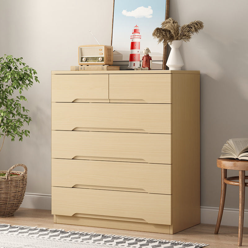 18" D Bedroom Wooden Storage Chest Dresser Modern Storage Chest with Drawers