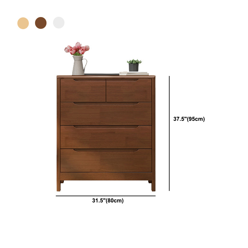 16" D Bedroom Wooden Storage Chest Dresser Modern Storage Chest in 3 Colors