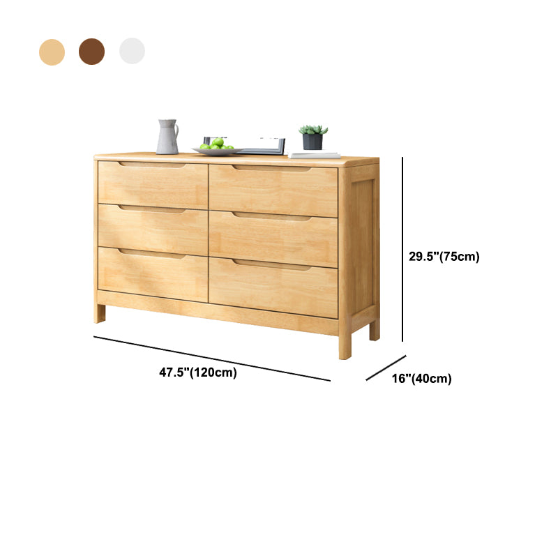 16" D Bedroom Wooden Storage Chest Dresser Modern Storage Chest in 3 Colors
