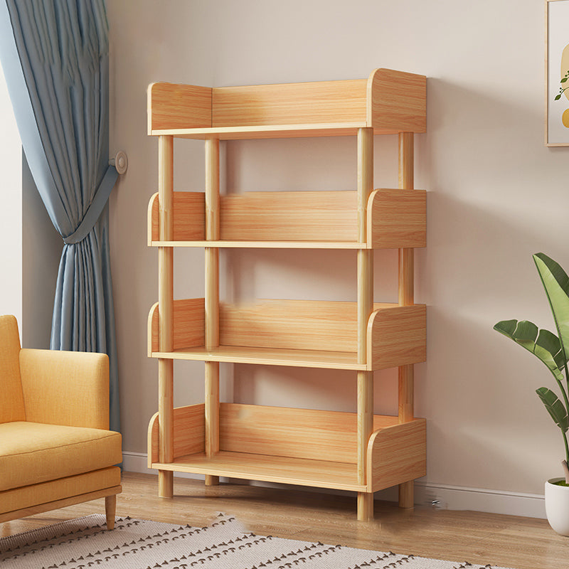 Open Wooden Bookcase Modern Minimalist Home Living Room Bookshelf