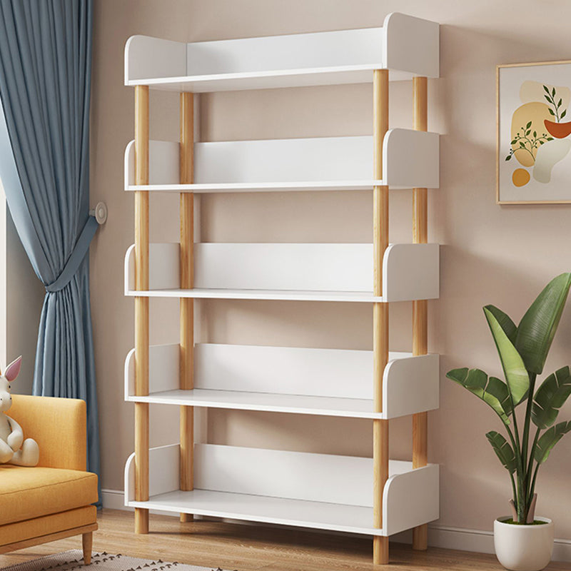 Open Wooden Bookcase Modern Minimalist Home Living Room Bookshelf