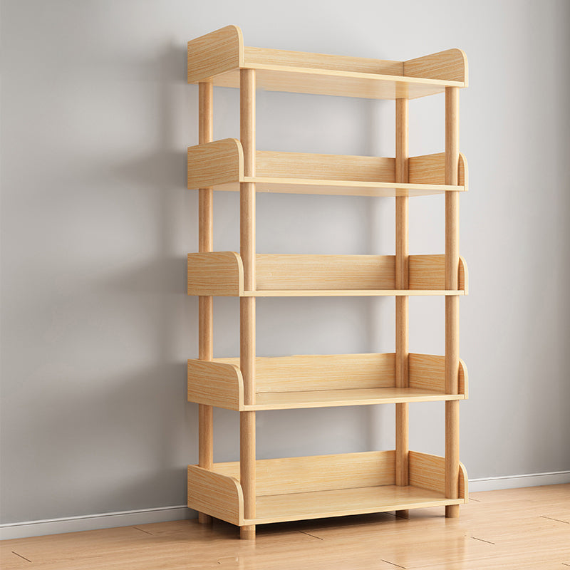 Open Wooden Bookcase Modern Minimalist Home Living Room Bookshelf