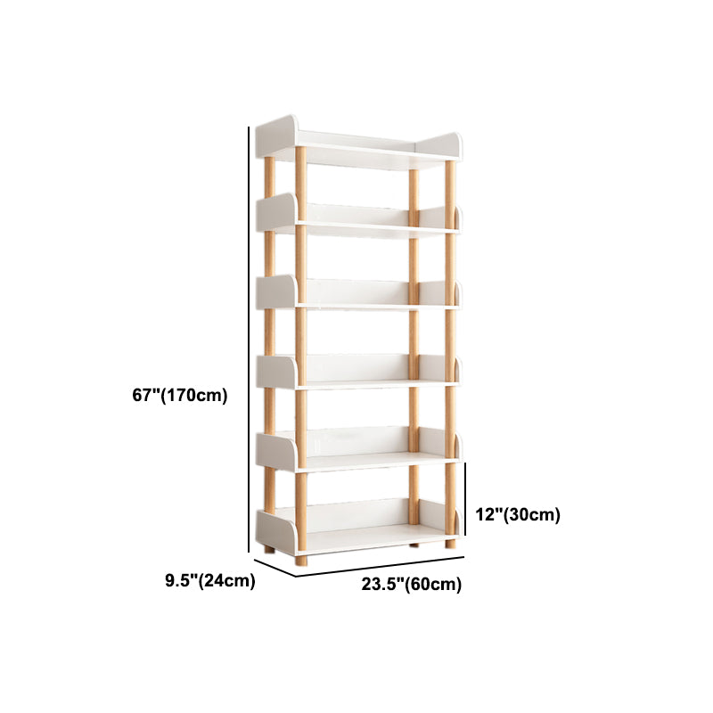 Open Wooden Bookcase Modern Minimalist Home Living Room Bookshelf