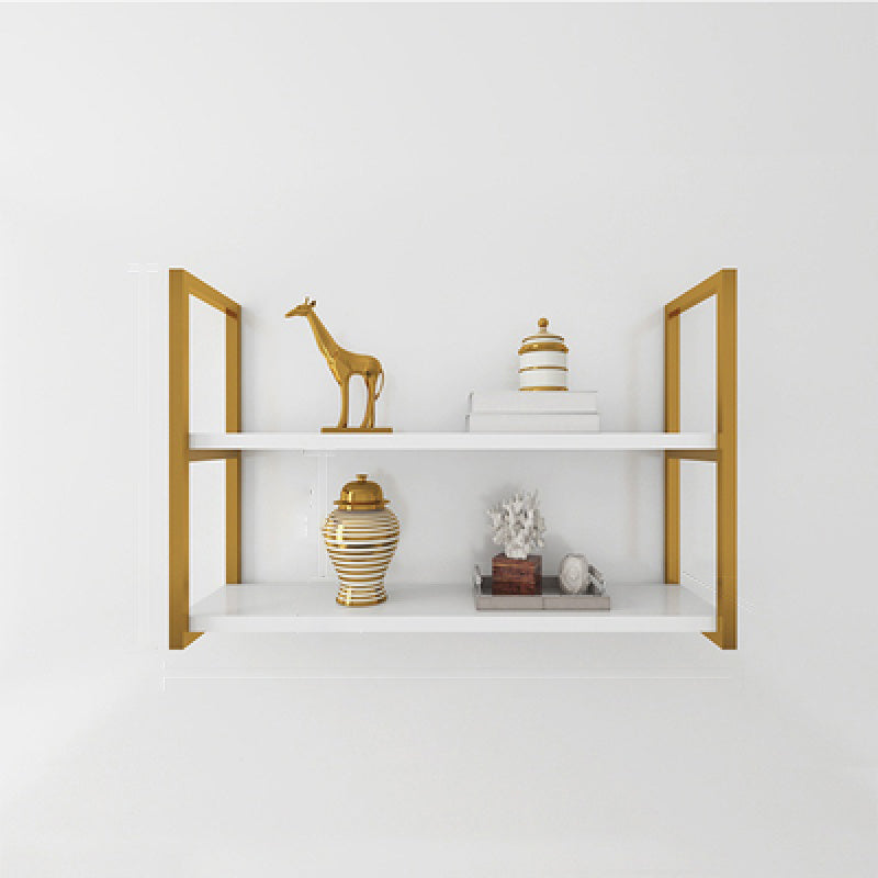 Rectangle Wooden Shelf Bookcase Wall Mounted Industrial Home Office Bookshelf