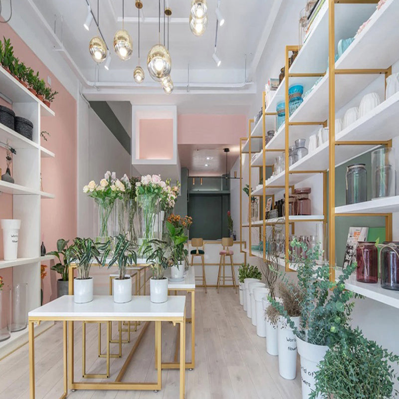 Rectangle Wooden Shelf Bookcase Wall Mounted Industrial Home Office Bookshelf