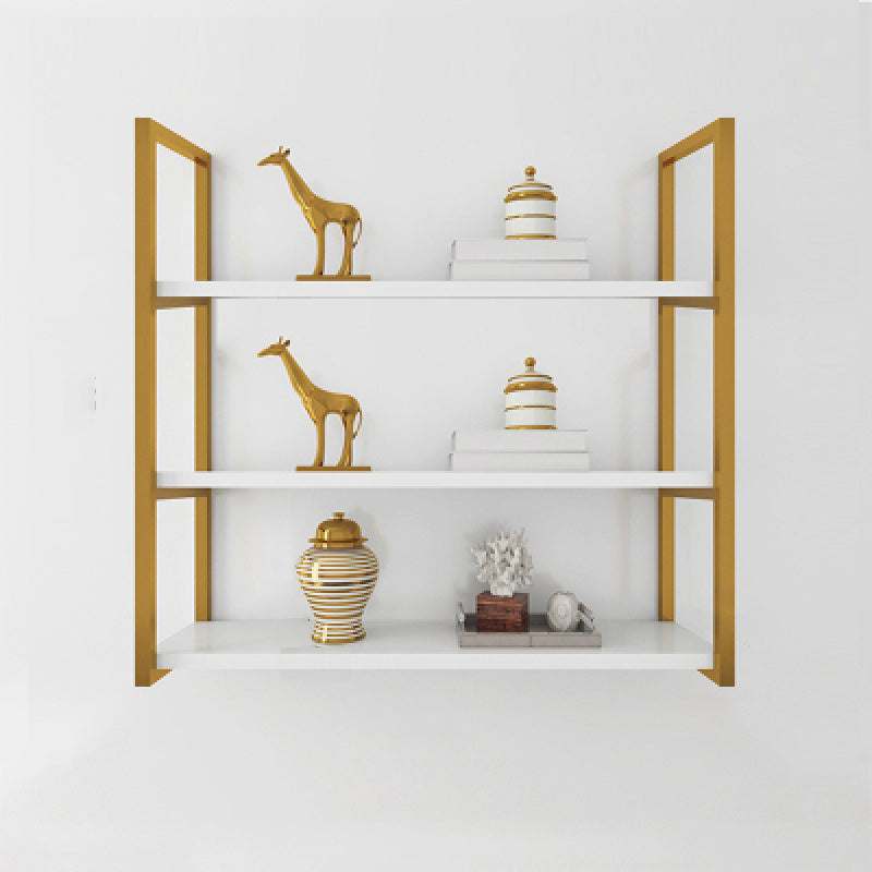 Rectangle Wooden Shelf Bookcase Wall Mounted Industrial Home Office Bookshelf