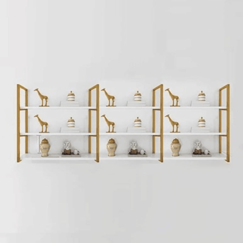 Rectangle Wooden Shelf Bookcase Wall Mounted Industrial Home Office Bookshelf