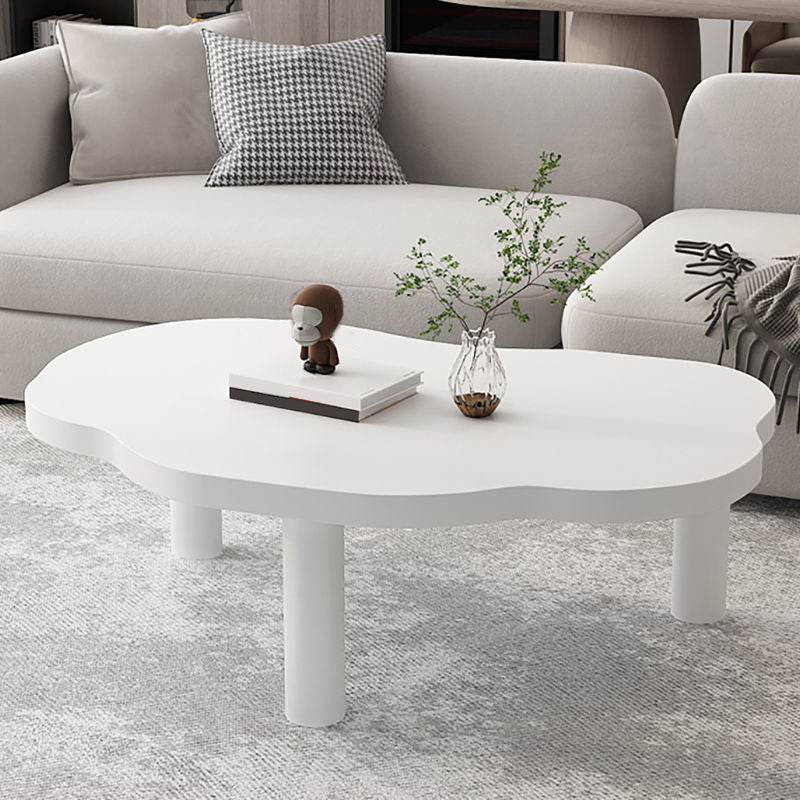 Nordic Style Free Shape Solid Wood 3 Legs Base Design Coffee Table