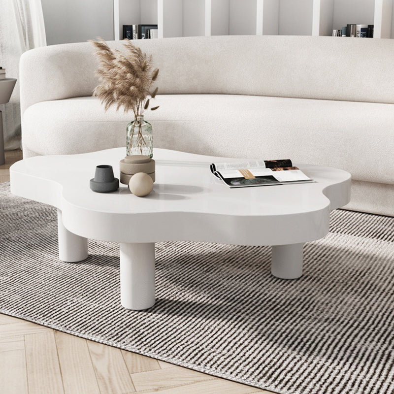 Nordic Style Free Shape Solid Wood 3 Legs Base Design Coffee Table