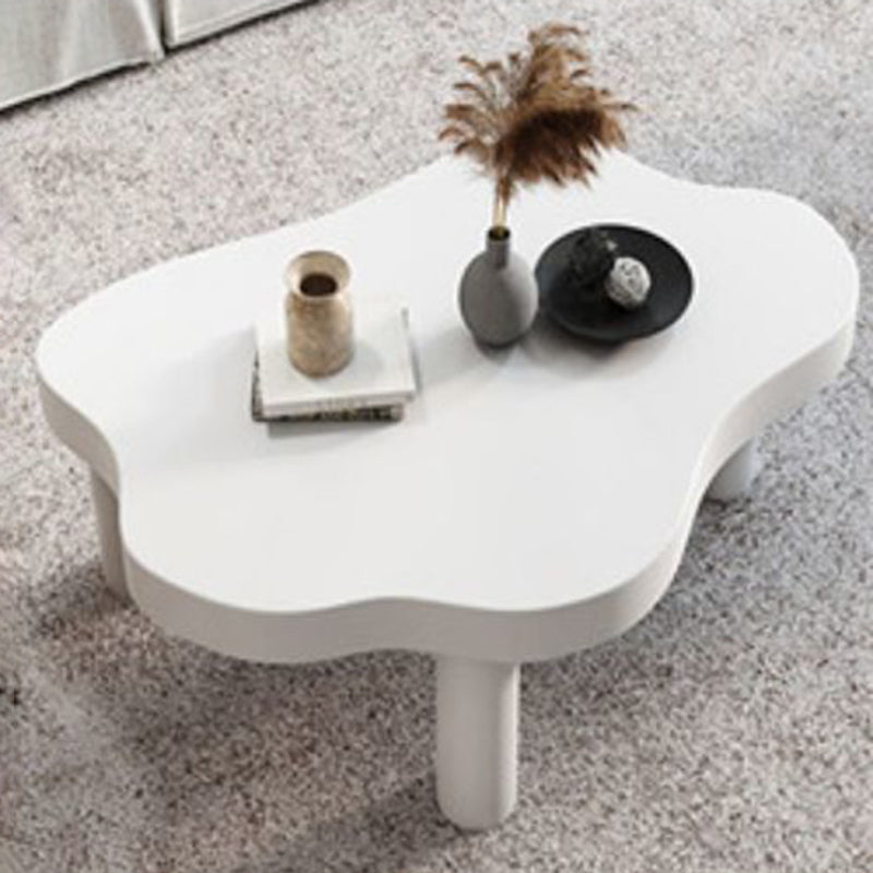 Nordic Style Free Shape Solid Wood 3 Legs Base Design Coffee Table
