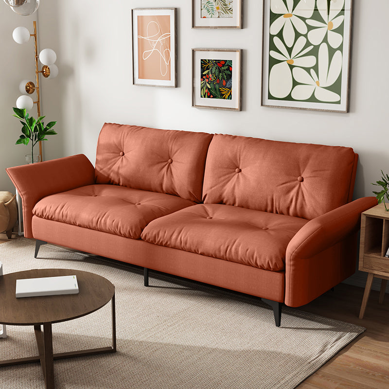 Glam Tufted Split-Back Flared Arm Living Room 2-seater Stationary Sofa