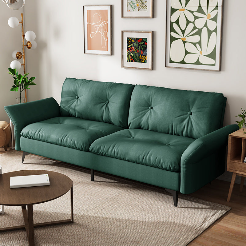 Glam Tufted Split-Back Flared Arm Living Room 2-seater Stationary Sofa