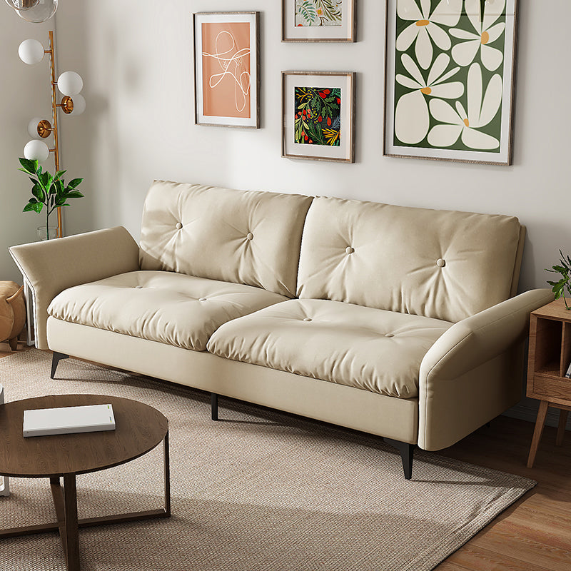 Glam Tufted Split-Back Flared Arm Living Room 2-seater Stationary Sofa