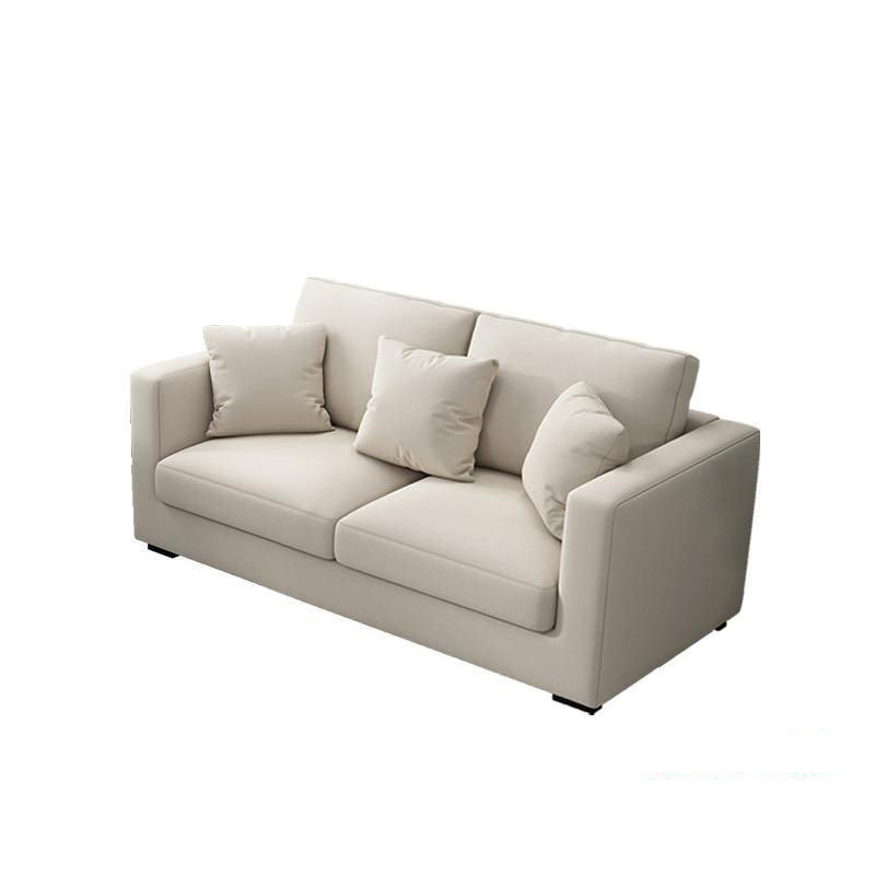 Square Arm Sofa 31.49" D x 33.46" H Loose Back Sofa for Living Room