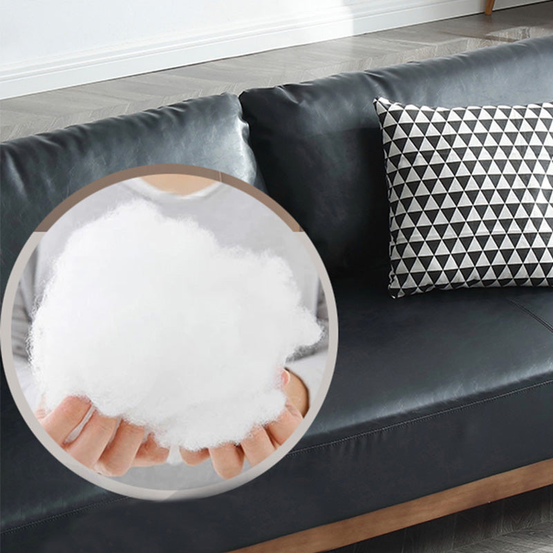 28.3"H Faux Leather Armless Convertible Sofa for Living Room