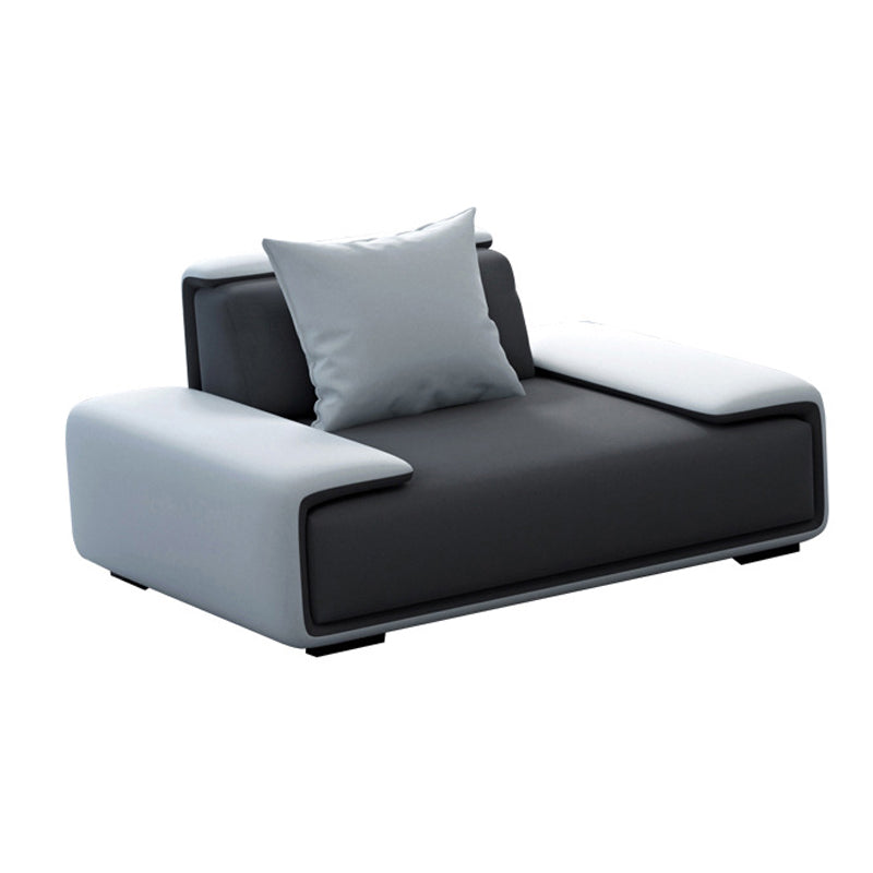 Armless Sofa 35.43" D x 27.55" H Standard Sofa with Pillow for Living Room