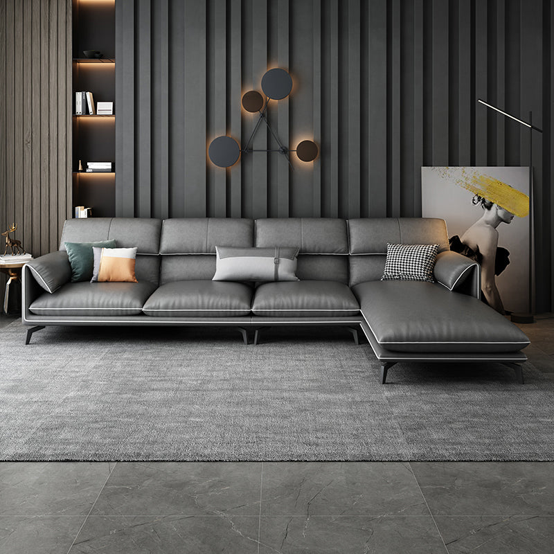 Contemporary Stain-Resistant Faux Leather for Living Room Sofa