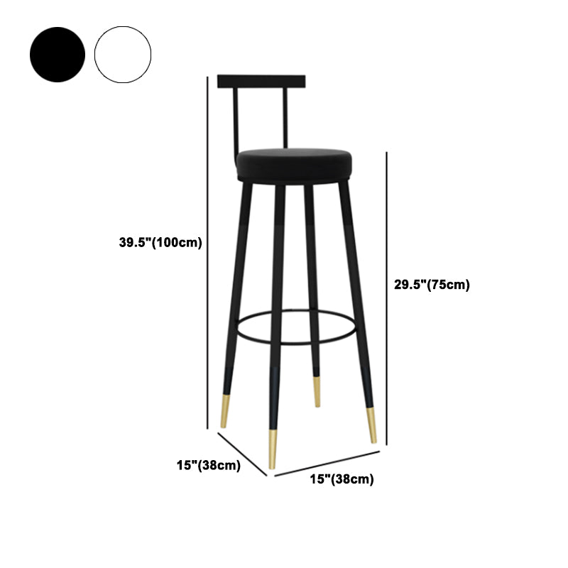 1/3/4/5 Pieces Glam Iron Bar Table Set Round Bistro Set with Black Faux Marble Top