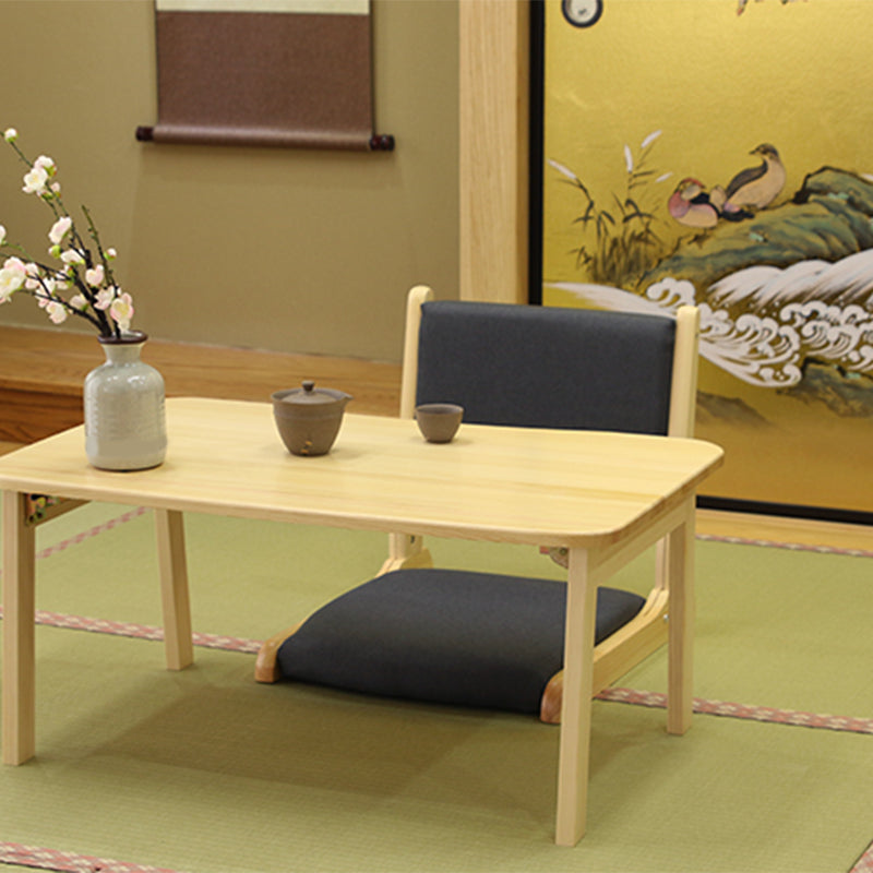 Linen Armless Chair16.9"L x 20.8"W x 18.1"H  Solid Wood Frame Chair