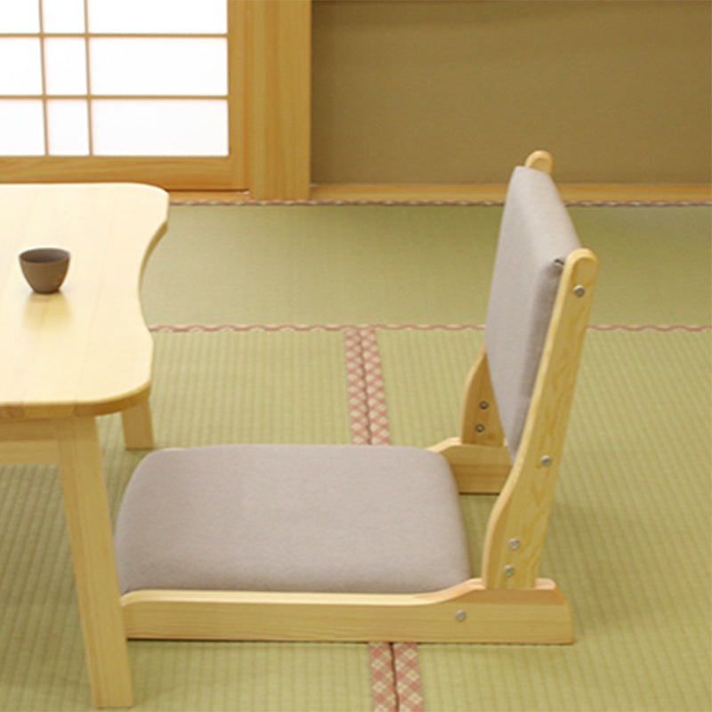 Linen Armless Chair16.9"L x 20.8"W x 18.1"H  Solid Wood Frame Chair