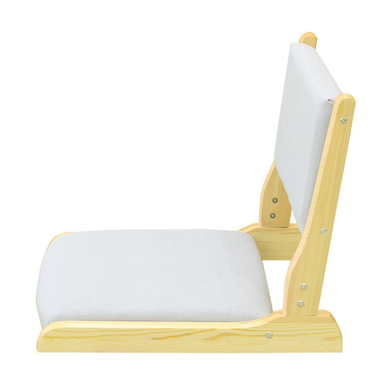 Linen Armless Chair16.9"L x 20.8"W x 18.1"H  Solid Wood Frame Chair