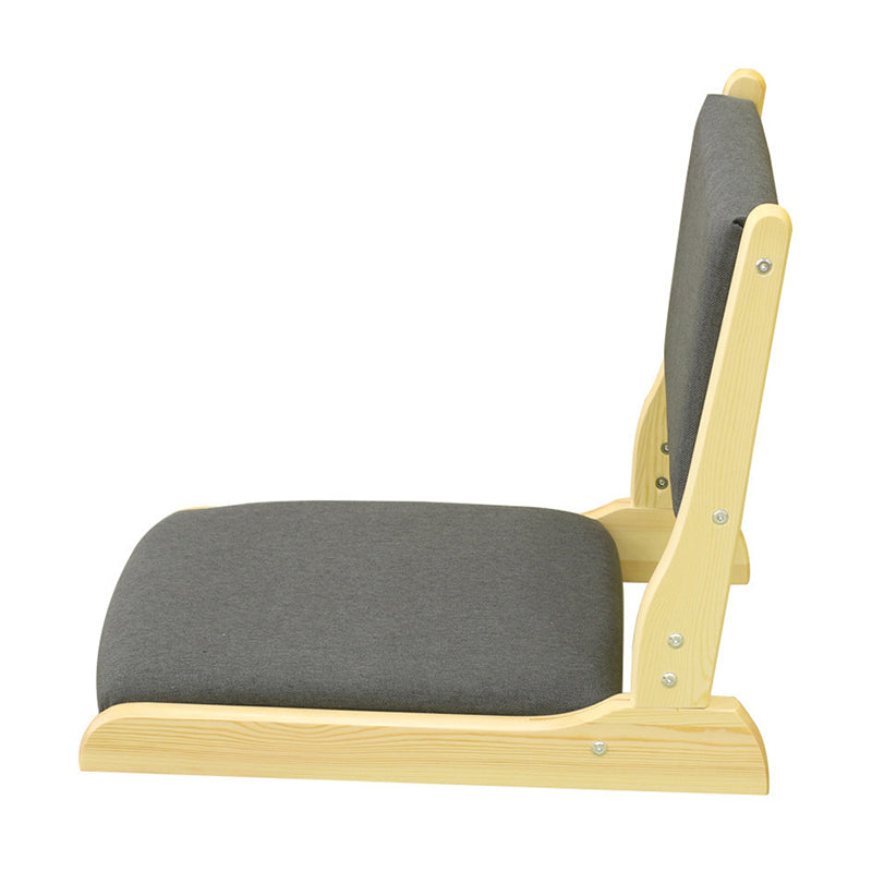 Linen Armless Chair16.9"L x 20.8"W x 18.1"H  Solid Wood Frame Chair