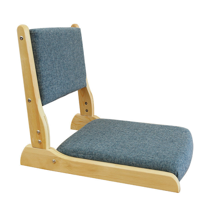 Linen Armless Chair16.9"L x 20.8"W x 18.1"H  Solid Wood Frame Chair