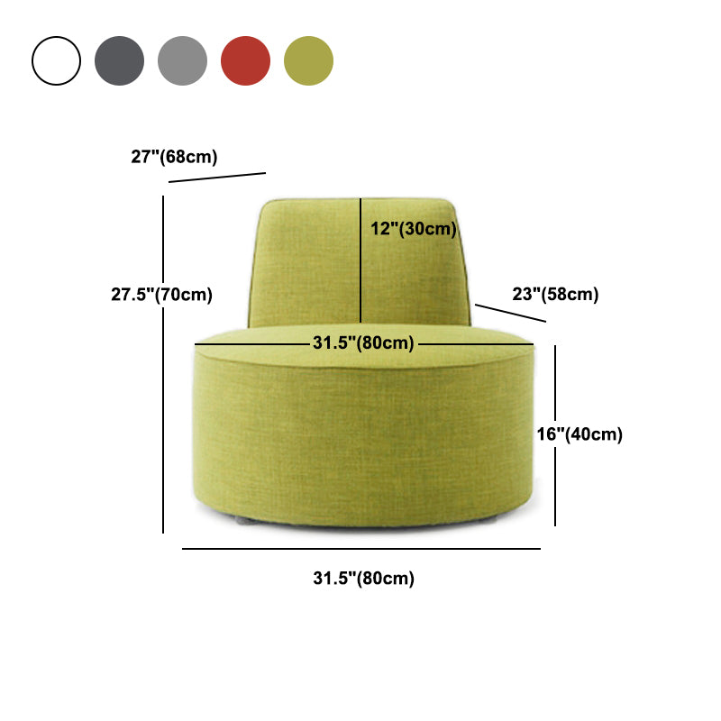 Armless Chair 31.4"L x 26.7"W x 27.5"H Solid Wood Frame Chair for Living Room