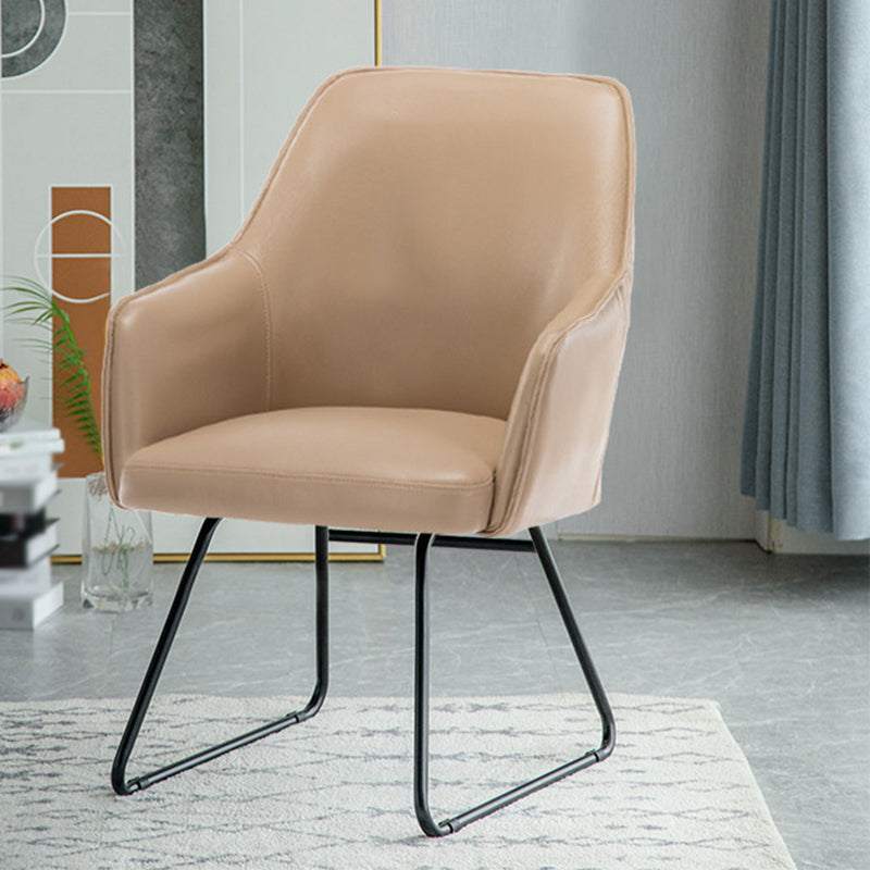 Faux Leather Chair 22.4" L x21.6"W x32.6"H  Arms Included Chair for Living Room