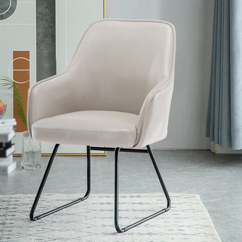 Faux Leather Chair 22.4" L x21.6"W x32.6"H  Arms Included Chair for Living Room