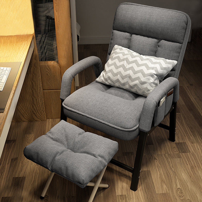 Linen Blend Convertible Chair with Storage for Apartment Chair
