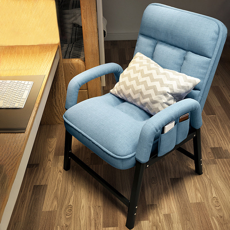 Linen Blend Convertible Chair with Storage for Apartment Chair