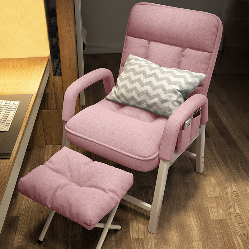 Linen Blend Convertible Chair with Storage for Apartment Chair