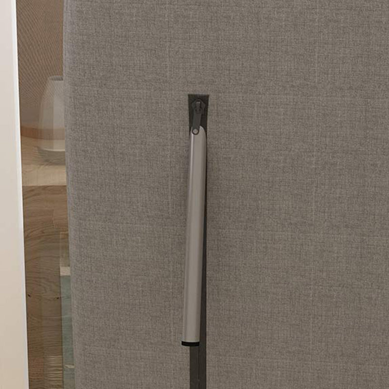 Square Arm Swivel Chair Leather/Linen Accent Chair for Apartment