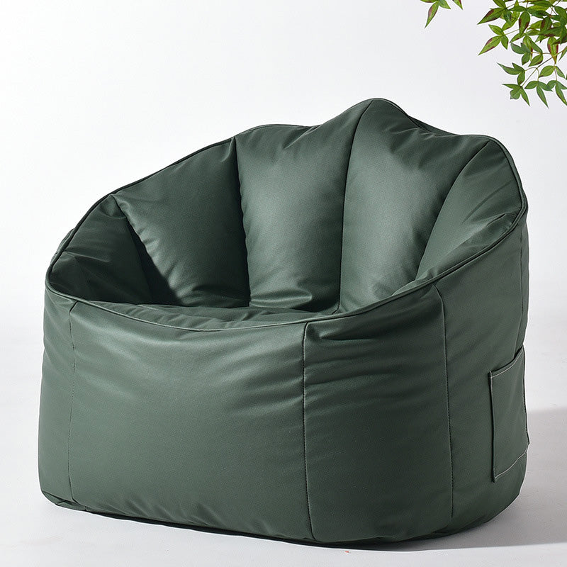 Sloped Arms Chair with Sewn Pillow Back and Storage for Apartment Chair