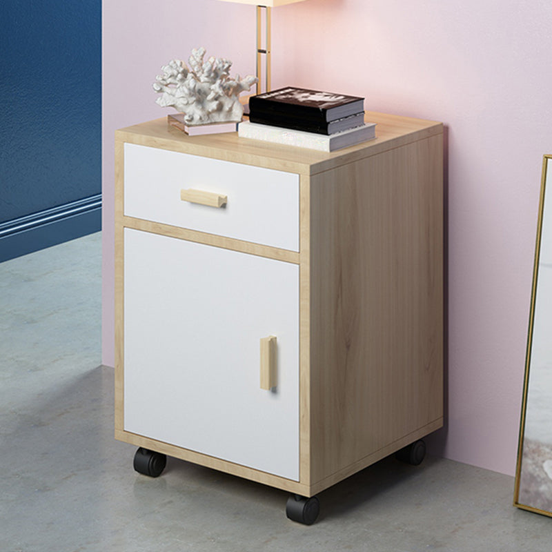 Wooden Accent Cabinet with Drawers Contemporary Side Cabinet