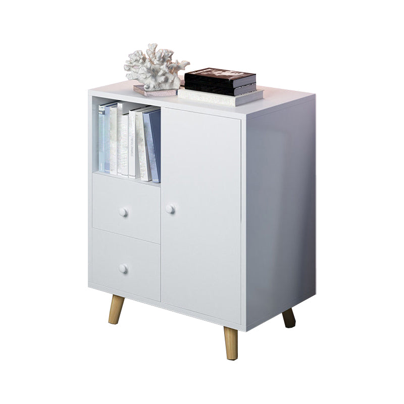 Wooden Accent Cabinet with Drawers Contemporary Side Cabinet