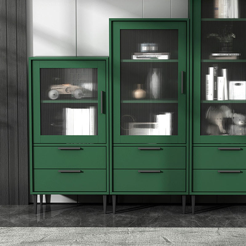 11.81" Wide Wooden Accent Cabinet with 1 Door Modern Side Cabinet with 2 Drawers