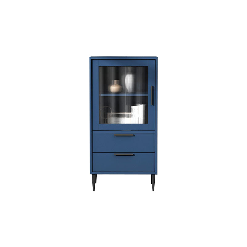 11.81" Wide Wooden Accent Cabinet with 1 Door Modern Side Cabinet with 2 Drawers
