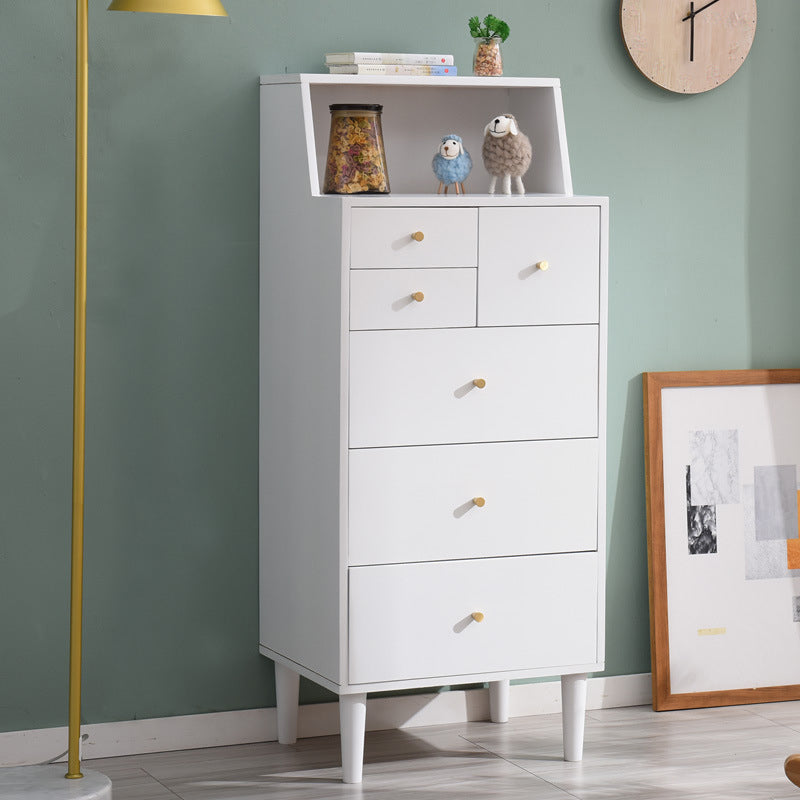 15.74" Wide Accent Chest with Straight Legs Contemporary Chest with 6 Drawers